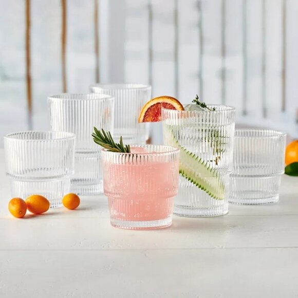 Anchor Hocking 16-Piece Stackable Drinkware Set Tumblers Cups - Picture 2 of 4